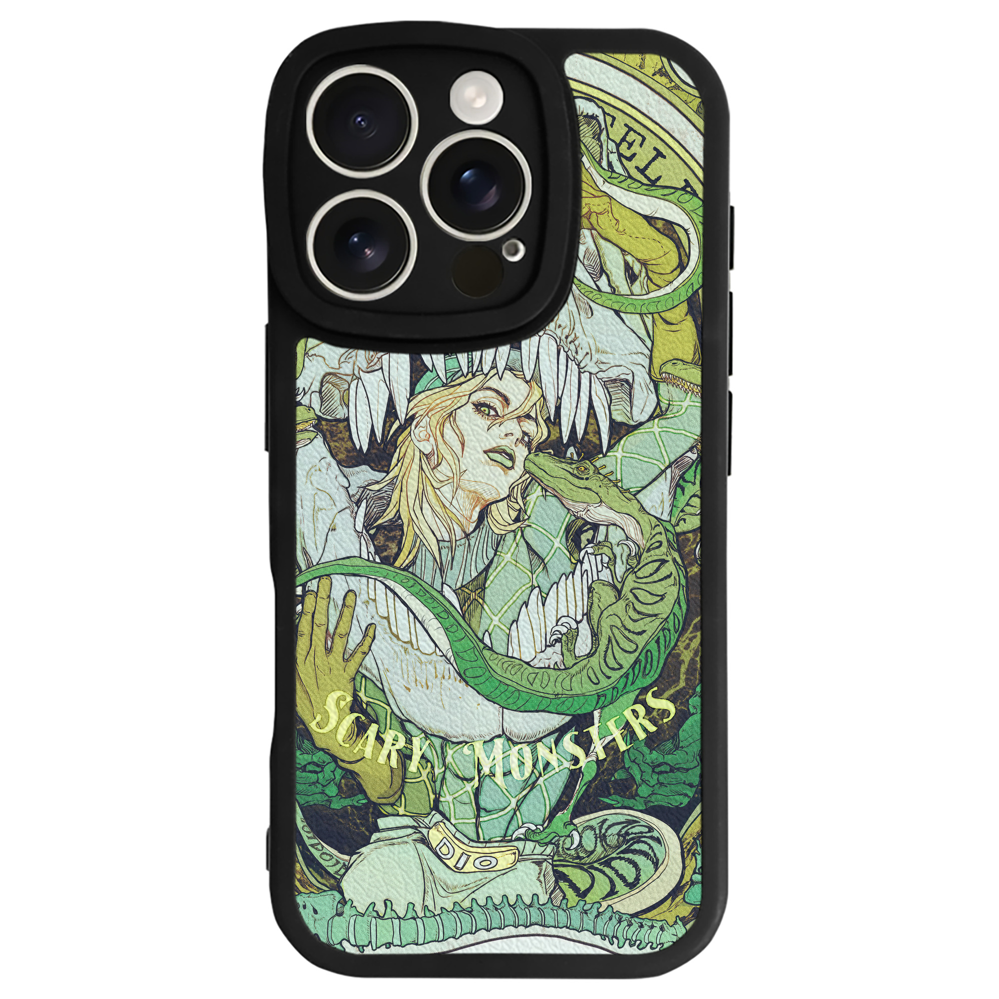 （画像用） ジョジョの奇妙な冒険 JoJo's Bizarre Adventure 【iPhone 16シリーズ対応】シリコンスマホケース（レザー調） 材質：シリコン